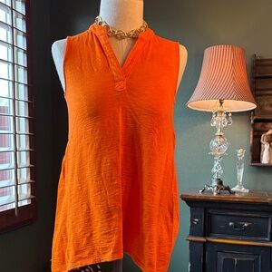 Chicos Orange Sleeveless Women's Top